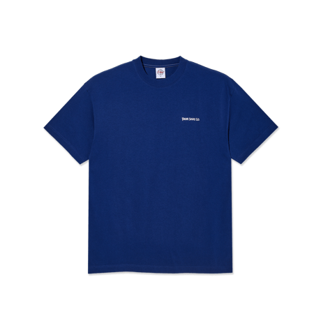POLAR SKATE CO.  Contrast Tee | Doodle - Ultramarine/White