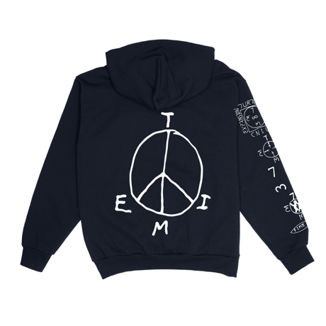 T.I.M.E  TEST PRESS HOODIE - Navy - Designed by Joe Roberts