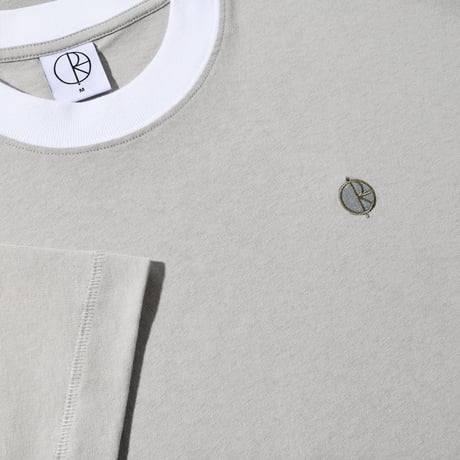 POLAR SKATE CO.  Surf Panel Tee - Silver/White