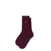 POLAR SKATE CO.  BUSINESS SOCKS | NO COMPLIES FOREVER - BORDEAUX/GREEN