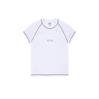 POLAR SKATE CO.  Baby Tee | Script Logo - White/Graphite