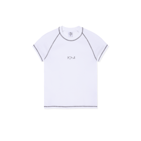 POLAR SKATE CO.  Baby Tee | Script Logo - White/Graphite