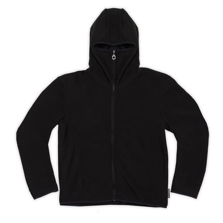 ÖCTAGON  NINJA ZIP HOODED SWEATSHIRT - BLACK