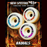 SPITFIRE WHEELS 93s RADIALS SOFT SLIDERS F4 /93DU 送料無料