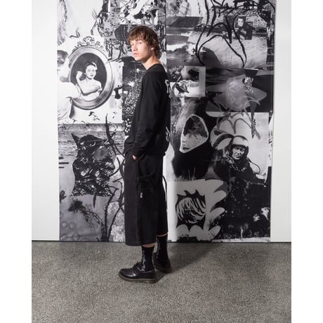 POETIC COLLECTIVE  SCULPTOR SHORT - BLACK DENIM WASH