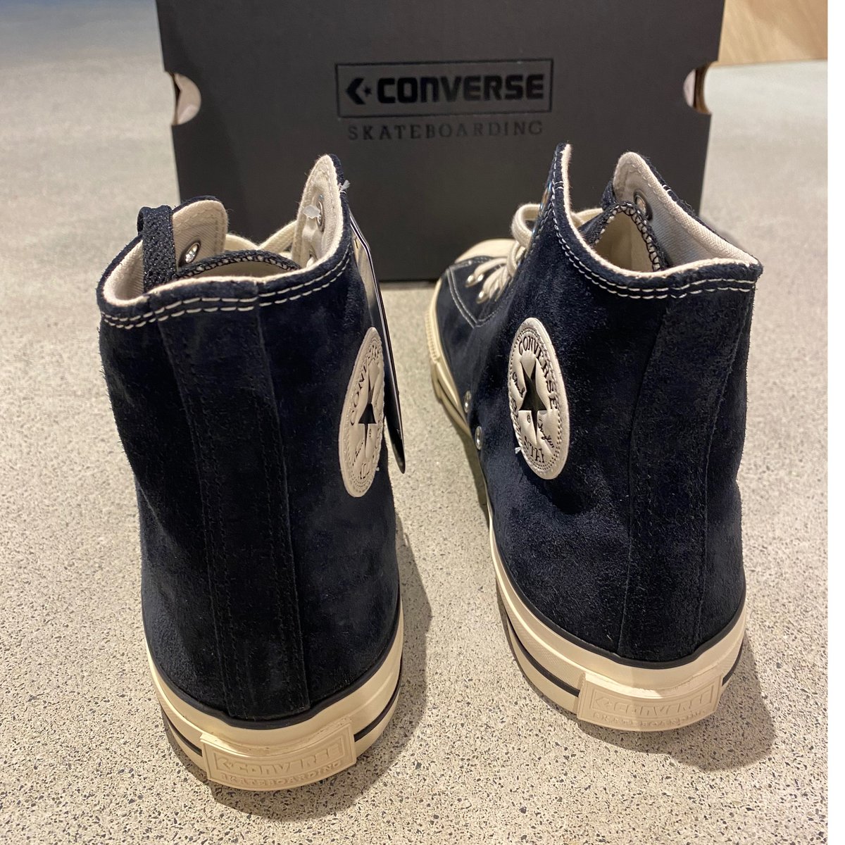 値下げ可　CONVERSE SKATEBOARDING ネイビー ハイカット CONVERSE ネイビー ハイカット スニーカー - メルカリ