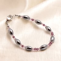 クリスタルブレスレット　アメジスタ