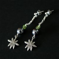 テラミラーｘペリドットのシルバーピアス　No.310
