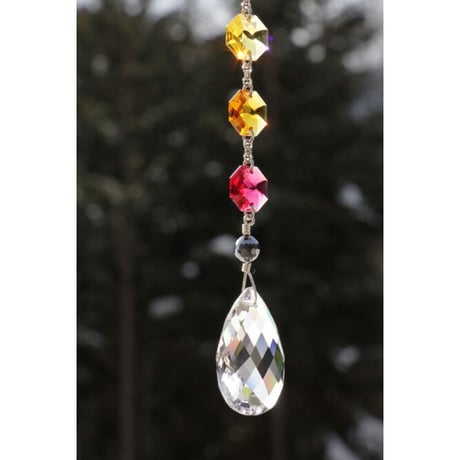 サンキャッチャー　チャクラカラー　虹の雫