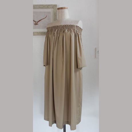 セラピー着　～　ギャザー・ベージュ