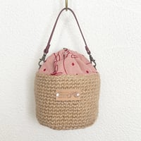 【完成品】マナーポーチ ラウンドクロッシェ いちご（送料込）
