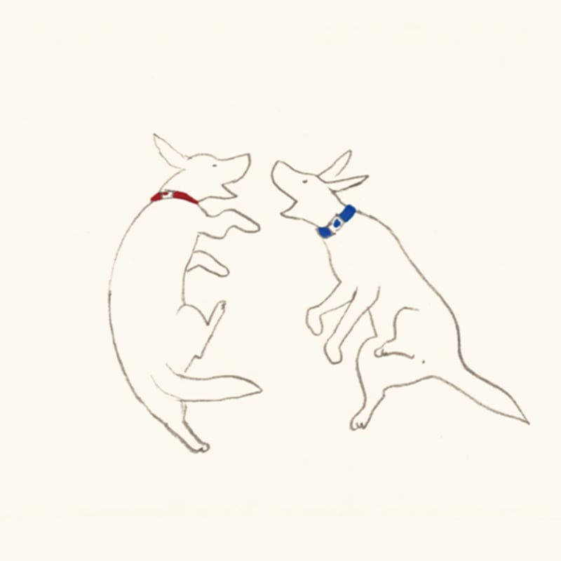 N*）様 「 優しさへの祝福 」｜絵画 原画 抽象画 絵 動物画 ドローイング t*s様 「 色で満たされた犬 」｜絵画 ドローイング 動物画 抽象