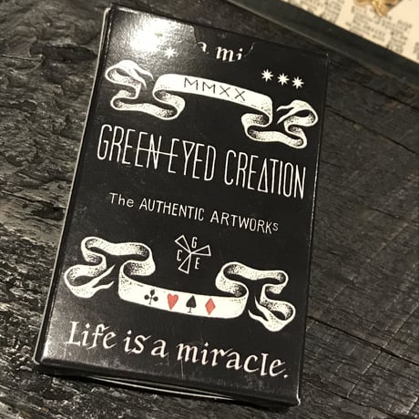 GREEN EYED CREATION PLAYING CARD