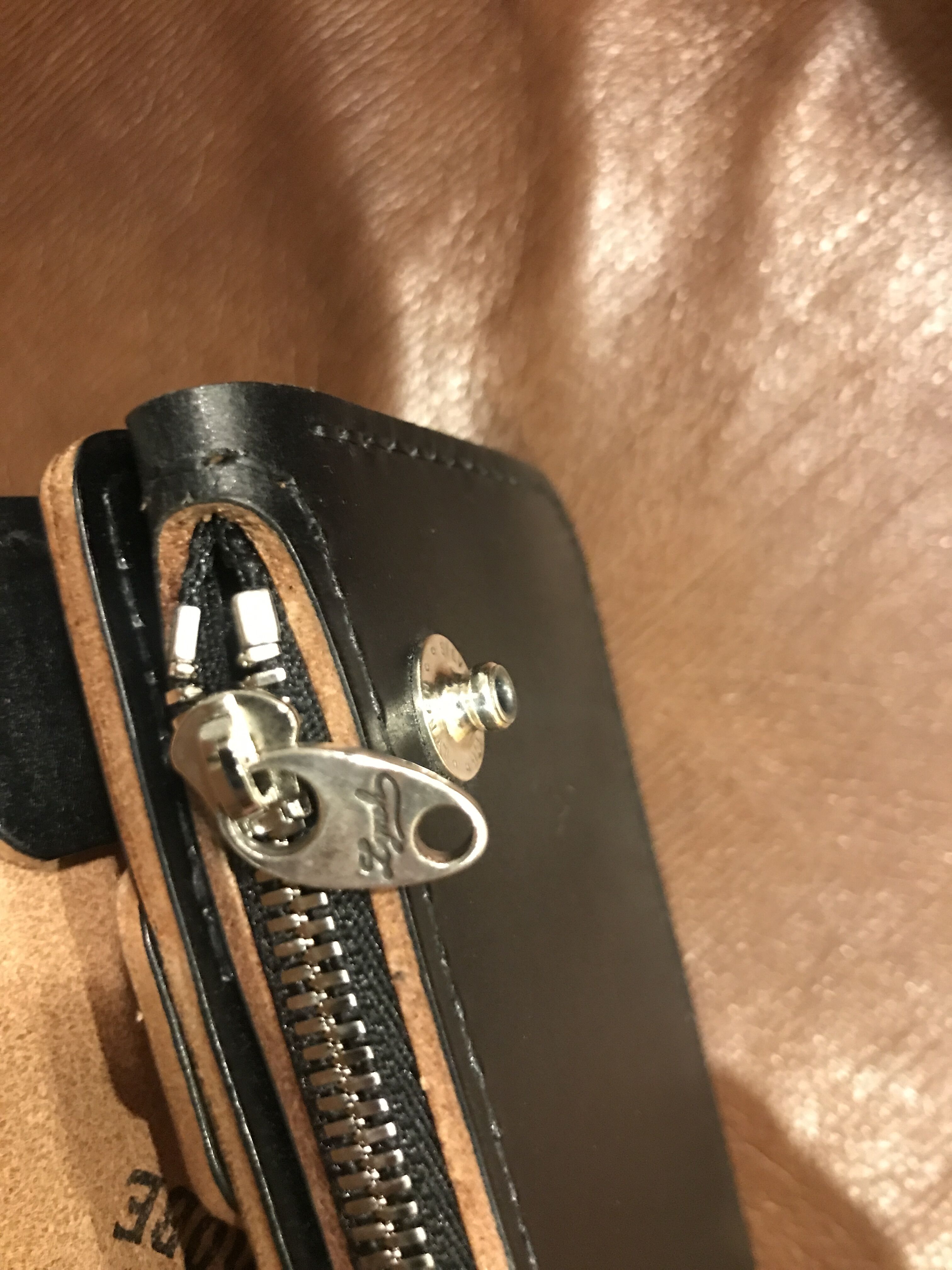 LYNCH SILVERSMITH BIKER WALLET BRIDLE LEATHER |