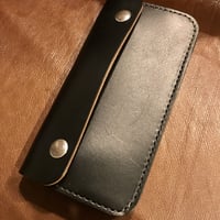 LYNCH SILVERSMITH BIKER WALLET BRIDLE LEATHER