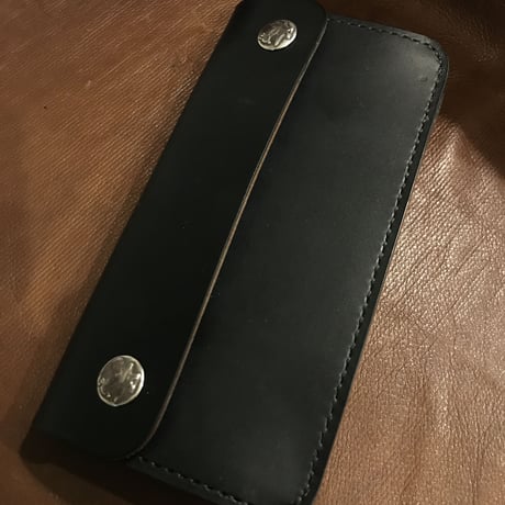 LYNCH SILVERSMITH DEVELOP BIKER WALLET BRIDLE LEATHER