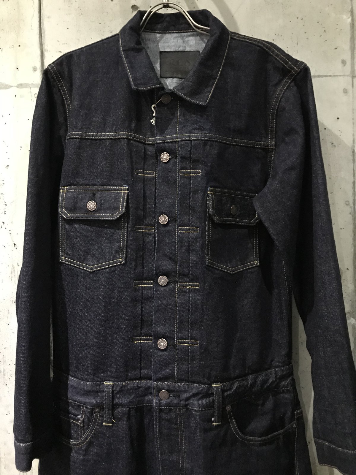 ふ*ま様 RCS CLOTHINGセルビッチ XX デニムツナギオールインワ