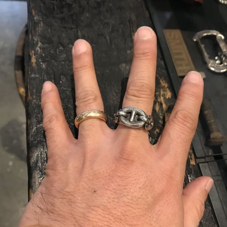 LYNCH SILVERSMITH ANCHOR  RING(L)