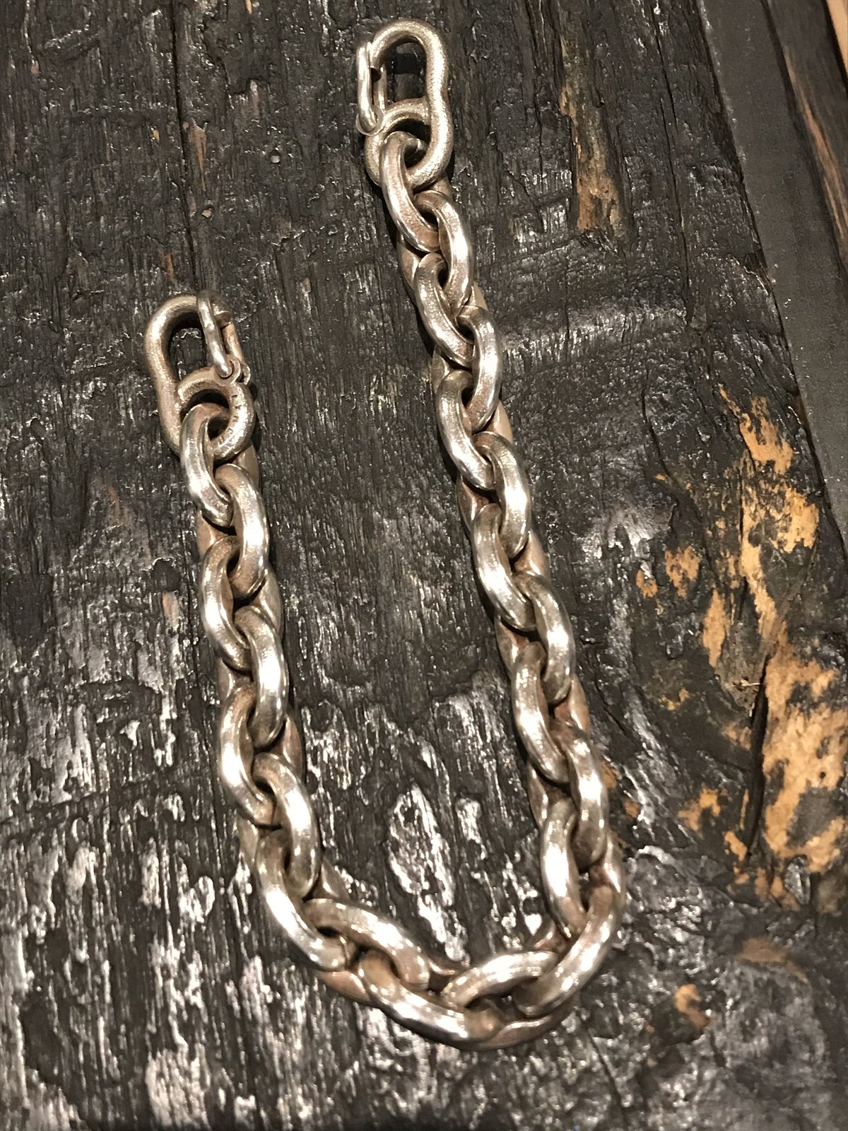 lynch silversmith オールドフックチェーン60㎝ lynch silversmith 風車メダルオールドフックチェーンセット60