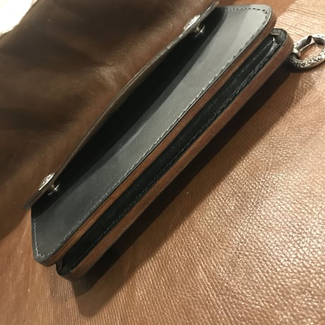 LYNCH SILVERSMITH DEVELOP BIKER WALLET BRIDLE LEATHER