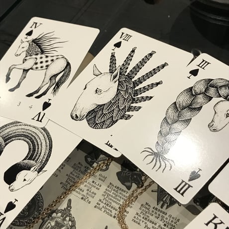 GREEN EYED CREATION PLAYING CARD