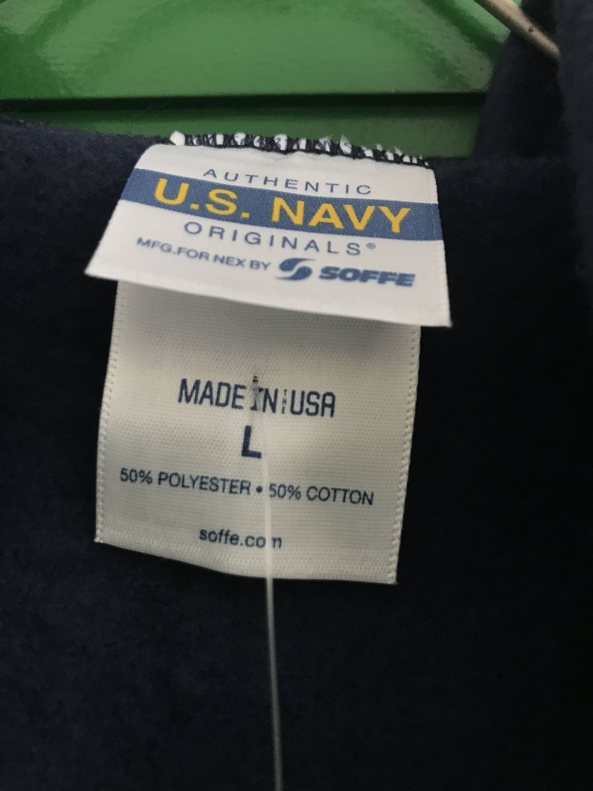 US NAVY フルジップパーカー SOFFE ソフィー USA製 | lathe's STORE