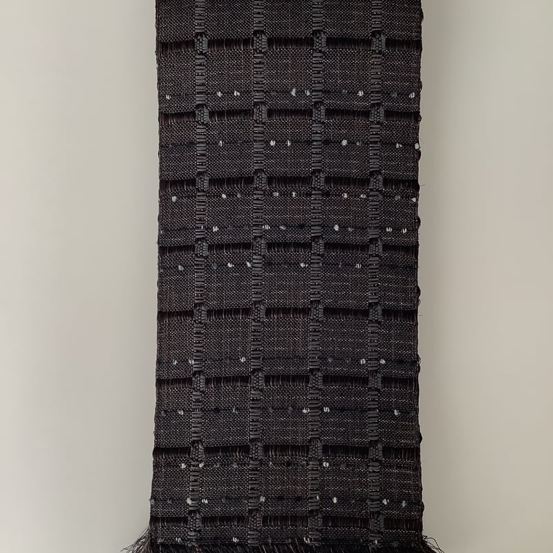 近賢織物 半幅帯 スパーク(モノトーンモール) | 坂本呉服店