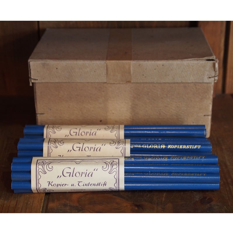 GLORIA レトロ鉛筆、廃盤鉛筆、アンティーク GLORIA KOPIERSTIFT ドイツ インデリブル・インク鉛筆 12本1ダース | 直