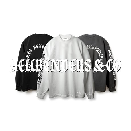 Circle logo 3 LS TEE 6.5oz USA Cotton  (V/BLK)