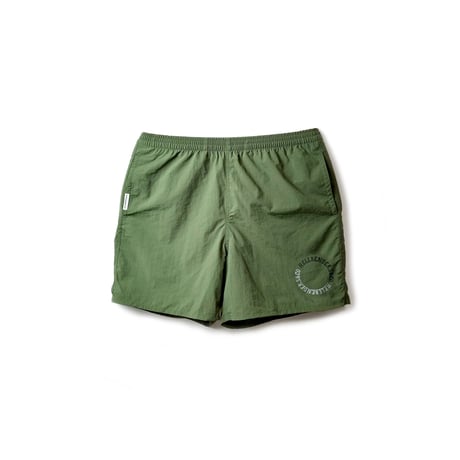 Circle logo Nylon shorts (Olive)