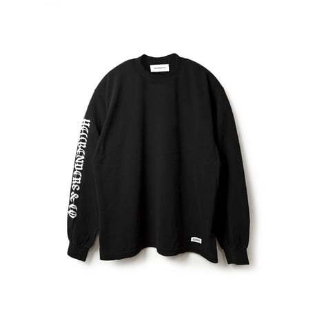 Circle logo 3 LS TEE 6.5oz USA Cotton  (BLK)