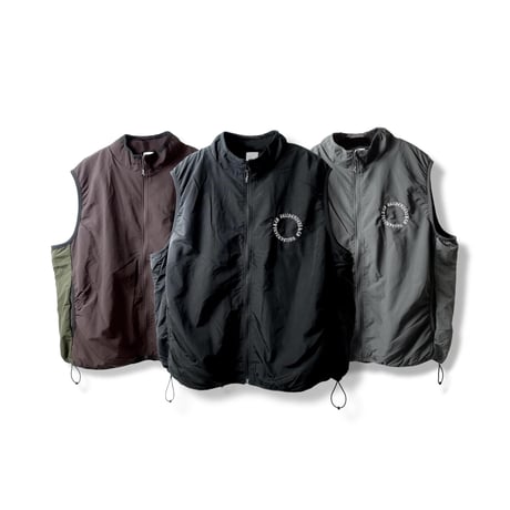 Circle logo 3 nylon vest  (BRN)