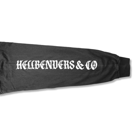 Circle logo 3 LS TEE 6.5oz USA Cotton  (V/BLK)