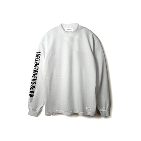 Circle logo 3 LS TEE 6.5oz USA Cotton  (WHT)
