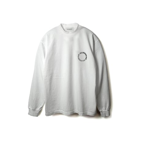 Circle logo LS TEE 6.5oz USA Cotton 2 (WHT)