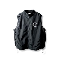 Circle logo 3 nylon vest  (BLK)