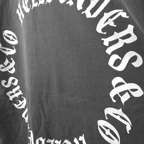 Circle logo 3 LS TEE 6.5oz USA Cotton  (V/BLK)