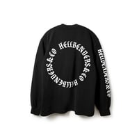 Circle logo 3 LS TEE 6.5oz USA Cotton  (BLK)
