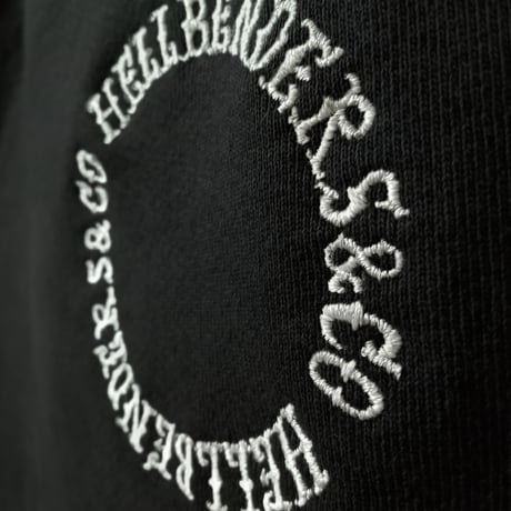 Circle logo 14oz Heavy Fleece Sweat pt USA Cotton (BLK)