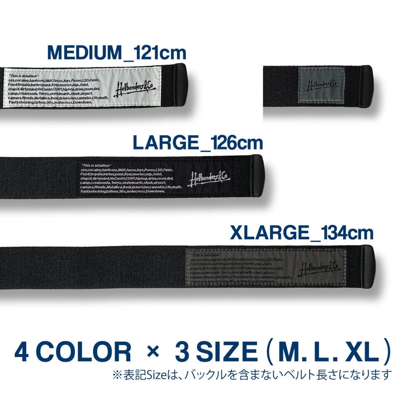 地獄LOGO BELT | HELLBENDERS&CO 地獄LOGO BELT | HELLBENDERS&CO