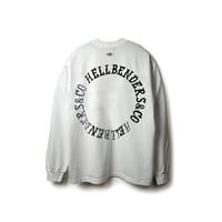 Circle logo LS TEE 6.5oz USA Cotton 2 (WHT)