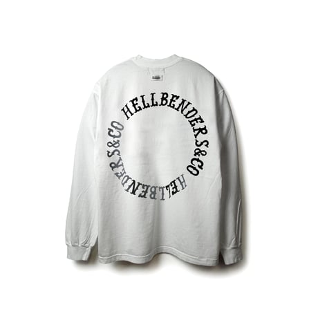Circle logo LS TEE 6.5oz USA Cotton 2 (WHT)