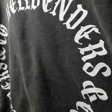 Circle logo 3 Heavy Fleece Crew USA Cotton 14oz  (V/BLK)