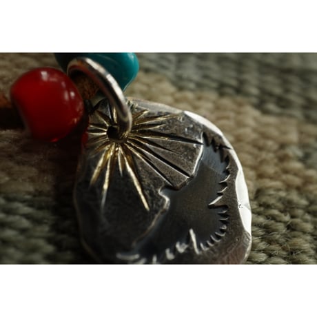 BE stamp necklace