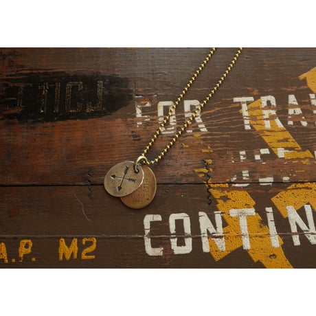 VINTAGE TAG NECKLACE【cross arrow】