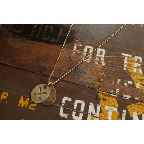 VINTAGE TAG NECKLACE【cross arrow】