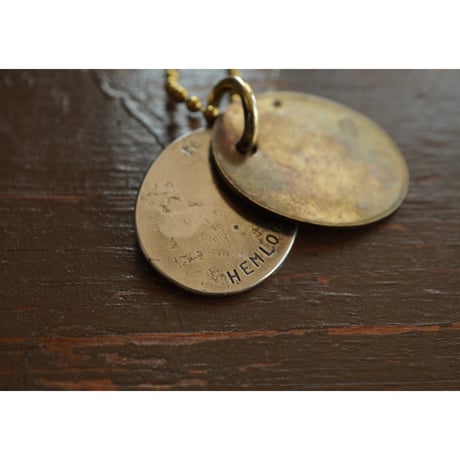 VINTAGE TAG NECKLACE【cross arrow】