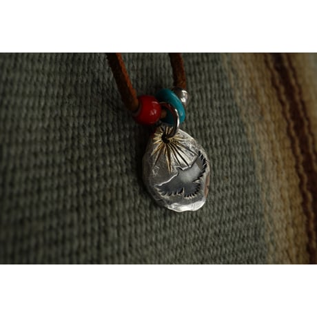 BE stamp necklace