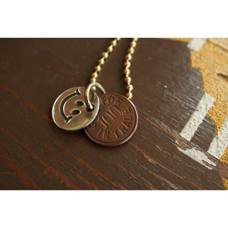 VINTAGE TAG NECKLACE 【SMILE】