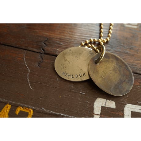 VINTAGE TAG NECKLACE【cross arrow】